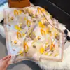 Novo Lenço de Seda Coreano de Primavera para Mulheres, Acessório em Camadas, Cinto de Jeans, Cobertura para Cintura, Camisa Combinando para Viagem, Lenço Quadrado