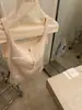 XIA'X Xia Xia Chica Correas Dobles en los Hombros Cuello en V Cepillado Cuadrado con Almohadillas en el Pecho Capa Base Ropa Exterior Camisola Chaleco Espalda Hermosa Ropa Interior