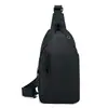 Bolsa de peito masculina nova transfronteiriça, bolsa de ombro de negócios moderna e simples, bolsa transversal casual portátil para viagens ao ar livre atacado