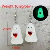 Aretes de Halloween Fantasma Luminoso 3D Calabaza Dulce de Maíz Colgante Collar Joyería de Halloween