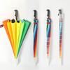 Paraguas Arcoíris de 16 Varillas con Funda Impermeable, Mango Largo, Palo Recto, Automático, Resistente al Viento, a Prueba de Tormentas, Adecuado para Dos Personas, Personalizable con Logo, Sombrilla