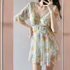 Nuevo Traje de Baño de una Pieza Tallas Grandes para Mujeres, Niñas Tallas Grandes, Vacaciones en Aguas Termales, MM Tallas Grandes, Conservador, Cubre el Cuerpo, Traje de Baño Estilo Coreano al por Mayor