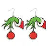 Nuevos Pendientes Acrílicos Lindos Joyería Transfronteriza Europeos y Americanos Navidad Dibujos Animados Serie Grinch Pendientes