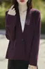 Cardigã transfronteiriço para outono e inverno, lã, direto do fabricante, blazer de terno profissional casual de negócios de fio fino feminino