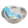 Cesta de drenaje reforzada de acero inoxidable cesta de piscina cesta de frutas cocina cesta Amoy con asa cesta para lavar juego al por mayor