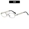 Nuevas gafas de sol de metal de doble puente, estilo retro de Hong Kong, estilo old money, gafas de sol cuadradas de montura pequeña, gafas de moda
