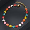 Pulsera de cadena con costuras lunares de marca redonda con personalidad explosiva transfronteriza, estilo lujoso y ligero, color aceite, joyería de mano de acero inoxidable para mujer.