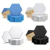 Paneles hexagonales de fibra de poliéster para guardería, absorbentes de sonido, paneles de fieltro insonorizantes para estudio y sala de piano, paneles insonorizantes