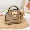 Nuevo Llavero Mini Bolso de Concha Portátil para Guardar Labial Auriculares Bolsita Colgante de Monedero de Mano