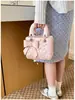 Llegada Nueva Primavera 2026 Bolso de Mano con Bordado de Corazón y Lazo Bolso de Dama Estilo Dulce y Femenino Versátil Lindo Bolso Cruzado