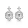 Brilho ao vivo venda quente brincos de imitação de gema colorida prata S925 brincos de tarraxa cor de ovo de pombo brincos de imitação de luxo formato de ovo Moissanite joias
