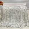 20cm Lentejuelas Espesado Denso Flecos Encaje Adorno Flecos Danza Latina Traje de Performance Accesorios Adorno de Flecos
