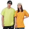 Camiseta Informal Trendy de Peso Pesado Estilo Americano Personalizable 250g Elegante Camiseta Lisa de Algodón de Manga Corta Se Puede Estampar en Múltiples Colores