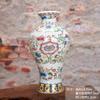 Jarrón de cerámica Jingdezhen, adornos para el hogar, estilo étnico retro, porcelana rosa, flor trepadora china, jarrón antiguo, venta al por mayor