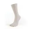 Calcetines MEIKAN para Hombre de Cinco Dedos Transpirables Absorbentes de Sudor Color Sólido Algodón Calcetines para Mujer de Media Pantorrilla Calcetines Deportivos para Correr