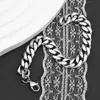 Oferta Especial Pulsera de Cadena Cubana de Acero Inoxidable, Estilo Hip-Hop Unisex, Versión Gruesa, Joyería de Moda de Alta Gama para Parejas Que No Se Desvanece