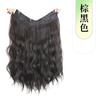Peça de Peruca para Mulheres com Cabelo Longo, Peça Única em V Micro-Cacheada com Fivela Interna Cabelo Artificial, Extensões de Cabelo Fluffy Invisíveis e Sem Marcas para Aumentar o Volume do Cabelo