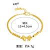 Pulseira de Ouro de Areia Vietnamita Colar de Borboleta Feminino Duradouro Verão Alto Padrão Luxo Leve Latão Imitação Joia de Mão