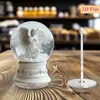 Impresión Plana Transfronteriza 2D Plano Rotación de 360 Grados Escena de Nieve Casa de Pingüinos Decoración de Escritorio Interior y Exterior Festival