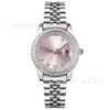 Reloj Emperatriz Viuda Nuevo para Mujer Oro Rosa Azul Hielo Fruta del Dragón Cereza Correa de Acero Esfera Pequeña Correa de Acero Reloj para Mujer Envío Directo