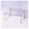 Estante de Almacenamiento Transparente de Acrílico de Lujo Ligero Estante de Almacenamiento de Cocina para Condimentos Estante de Almacenamiento para Escritorio del Hogar Estante de Almacenamiento Plegable