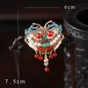 Hanfu accesorios para el tocado de mujer estilo antiguo Xingshi exquisitos clips laterales pequeños par de clips clip estilo chino accesorios para el cabello borla lateral