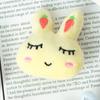 Primavera y verano nuevo broche de conejo felpa lindo animal pequeño caricatura japonés ropa de niñas zapatos colgante de bolso pequeño regalo