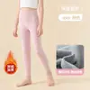 Leggings térmicos para niña para invierno, pantalones térmicos para niños, leggings cálidos sin costuras, pantalones de algodón elástico para estudiantes de primaria y secundaria