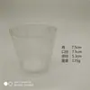 Ventas de Fábrica Taza de Vidrio Transparente para Velas Taza para Velas de Aromaterapia DIY Portavelas Cuadrado Redondo Taza Pequeña para Velas Se Puede Procesar