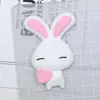 Amor Desenho Coelho Branco Leopardo Rosa pvc Adesivo Macio Patch Capa de Celular Carteira de Motorista Acessórios de Carro Caixa de Armazenamento Adesivo de Geladeira