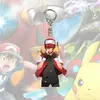 Llavero Serie Pikachu Transfronterizo Acrílico Plano 2D Colgante Espejo Retrovisor de Coche Mochila Estilo Europeo y Americano