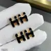 Brincos Exquisitos de Letra H para Mulheres, Brincos de Estilo Cool, Modernos e Versáteis, Joia de Orelha com Toque de Luxo, Nova Tendência, Presente para Namorada