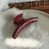 Un Nuevo Pinza para el Cabello de Acetato de Lan con un Toque de Alta Gama, Exquisita y Versátil Pinza de Pelo de Lunares, Accesorio para el Cabello para la Parte Posterior de la Cabeza, Pinza de Tiburón