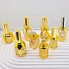 Botellas de Esmalte de Uñas Grabadas Galvanizadas al por Mayor con Descuento, Botellas de Color Gel para Maquillaje de Labios, Brillo de Labios, Botellas Dispensadoras de Líquidos de Belleza