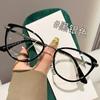 Montura de gafas para miopía ojo de gato ins europea y americana femenina 52 con lente de alto astigmatismo montura pequeña lisa gafas de luz plana