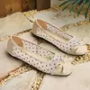 Zapatos sin cordones cómodos de suela plana transfronterizos de talla grande con lazo, zapatos casuales de malla fina de lunares para mujer Otoño 2026