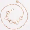 Moda transfronteriza europea y americana: Cadena de cintura de metal con forma de mariposa para mujer con decoración de diamantes de imitación, cinturón de cadena versátil para vestidos