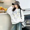 Nuevos estilos de otoño e invierno para niñas: capas base forradas de forro polar, sudaderas forradas de forro polar para niños mayores y tops de primavera/otoño para ropa infantil