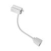 Luz de riel led manguera foco varilla de extensión flexible ángulo ajustable cob tipo riel tienda vitrina pared de fondo