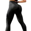 Pantalones de Fitness de Venta Caliente Europeos y Americanos, de Cintura Alta, Levanta Glúteos, Reduce Vientre, Ajustados, Elásticos Sin Costuras para Yoga