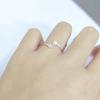 Anillo Sencillo de Estrella INS Japón y Corea del Sur Rojo de Internet Estilo Estudiante Plateado Joker Anillo Abierto de Estrella de Cinco Puntas Suministro para Comercio Electrónico
