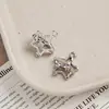 Estrella Hueca de Cinco Puntas Incrustada con Zirconia Colgante de Estrella Accesorios Colgantes para Pulsera Collar Pendientes Hechos a Mano DIY