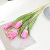 Tulipán de tacto transfronterizo, flor artificial de alta calidad, decoración floral, ramo para sala de estar, decoración para mesa de comedor, flor falsa de PU