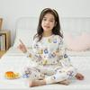 Novas roupas de outono de algodão infantil e calças conjunto de roupas íntimas meninos e meninas bebê algodão pijamas quentes roupas de bebê