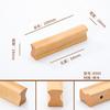 Manija de Armario de Madera Maciza en Forma de T, Manija de Cajón y Gabinete de Madera, Manija de Puerta de Gabinete Infantil, Manija de Gabinete de Madera, Estilo Minimalista Japonés
