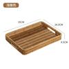 Cesta de sobremesa de frutas criativas quadradas tipo rattan Prato de frutas secas de estilo europeu prato de lanche doméstico cesta de bandeja de chá da tarde de doces