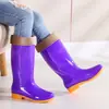 Zapatos impermeables antideslizantes de caña alta para mujer, zapatos de goma para cocina, botas de lluvia largas, botas de lluvia cálidas de caña media, botas de lluvia de invierno, oferta especial