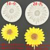 Molde de Silicona Girasol Margarita Flor Sol Molde para Fondant Chocolate Decoración de Pastel Molde para Hornear DIY