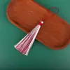 Pingente de Leque com Borla Curta Acessório de Decoração para Roupa