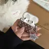 Funda Protectora para Auriculares AirPods 4ª Generación con Colgante de Estrella a Cuadros Beige Adecuada para Apple Airpodspro3/2ª Generación